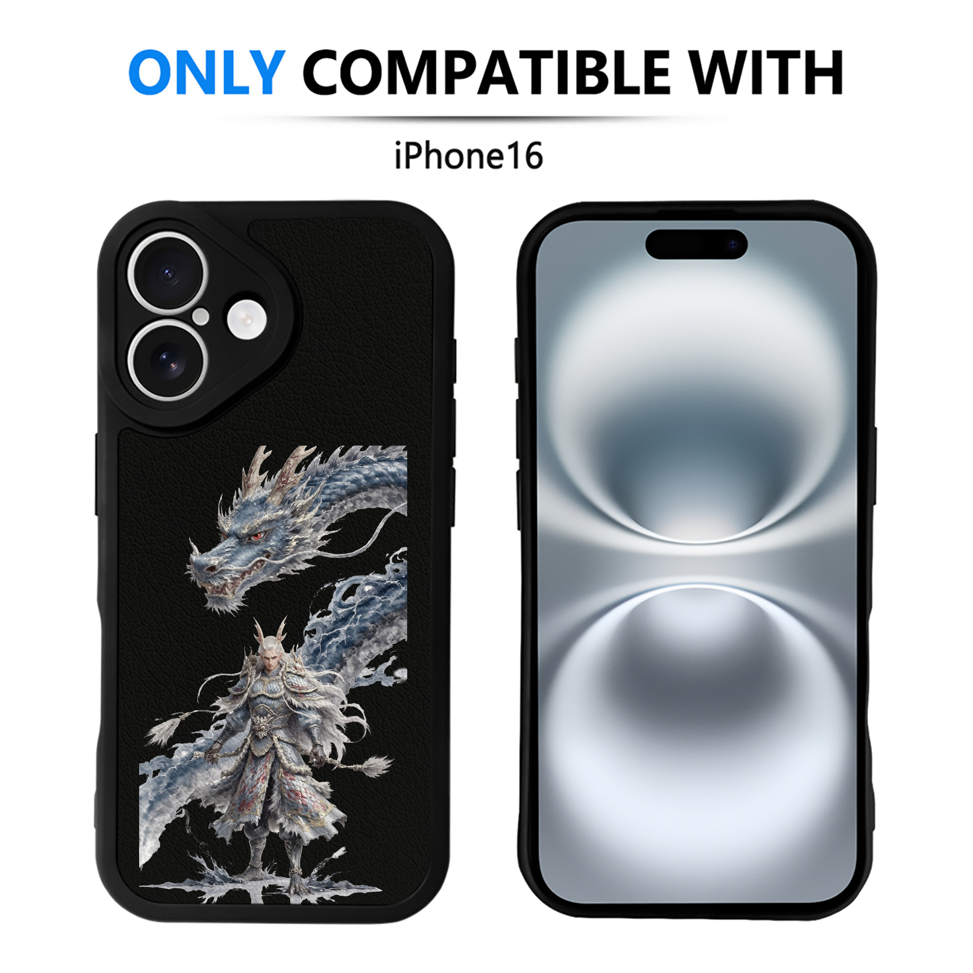 （画像用） Ne Zha 2 ナタ 魔童の大暴れ 【iPhone 16シリーズ対応】シリコンスマホケース（レザー調） 材質：シリコン